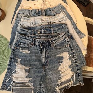 American Eagle Blue Denim Shorts Bundle
